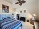 Bedroom with bed, desk and window at 8284 Cockatoo Rd, Weeki Wachee, FL 34613