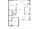 Floor plan showing two bedrooms, two baths, and sunroom at 9316 Trowbridge Ct # 9316, New Port Richey, FL 34655