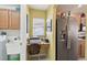 Small office adjacent to the kitchen and laundry room at 11637 Spindrift Loop, Hudson, FL 34667