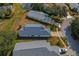 Aerial view of single-Gathering homes showcasing well-maintained lawns and tree-lined streets at 11744 Wheatfield Loop, Hudson, FL 34667