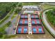 Aerial view of community tennis courts at 2263 Whisper Walk Dr, Spring Hill, FL 34606