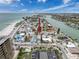 Aerial view showing proximity to the beach with a view of the river at 7710 Bayshore Dr # 4, Treasure Island, FL 33706