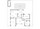 Detailed floor plan showing layout of rooms, including kitchen, living room, bedrooms, and the outdoor swimming pool at 10841 Piccadilly Rd, Port Richey, FL 34668