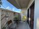 Cozy balcony with outdoor seating and decor at 12408 Eagleswood Dr # B, Hudson, FL 34667
