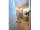 Elegant bathroom with a tiled glass shower enclosure and a modern pedestal sink at 1421 Apollo Beach Blvd, Apollo Beach, FL 33572