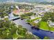 Community aerial showing waterway access and downtown businesses amid the surrounding areas at 5640 Ferguson Ct # 2208, New Port Richey, FL 34652