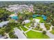 Overhead shot of park featuring playground and green space with beautiful landscape throughout the surrounding areas at 5640 Ferguson Ct # 2208, New Port Richey, FL 34652