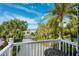 This balcony has a view of the lush tropical landscaping at 7256 Westwind St, Weeki Wachee, FL 34607