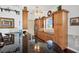 Gourmet kitchen featuring custom cabinets and a black granite countertop at 7256 Westwind St, Weeki Wachee, FL 34607