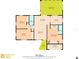Floor plan of the house showing layout of rooms and dimensions at 7431 Abington Ave, New Port Richey, FL 34655