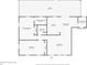 Detailed floor plan layout showcasing the room dimensions and layout of this home at 8225 Channel Dr, Port Richey, FL 34668