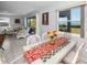 Dining area with water views at 1723 Gulf Rd # 104, Tarpon Springs, FL 34689