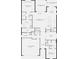 Detailed floor plan of a modern home with open layout, two-car garage, and covered lanai at 18629 Coastal Shore Ter, Land O Lakes, FL 34638