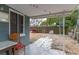 Backyard with fence, dog house and chicken coup at 3542 Connon Dr, New Port Richey, FL 34652