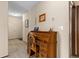 Hallway area with a desk and a chair at 432 Moorings Cove Dr. # 432, Tarpon Springs, FL 34689