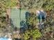 Aerial view of community tennis and racquetball courts surrounded by lush, mature trees at 6002 Laketree Ln # L, Temple Terrace, FL 33617