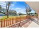 Charming exterior view from the covered porch, showcasing the neighborhood at 4929 Avery Rd, New Port Richey, FL 34652