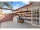 Outdoor laundry area with washer, dryer and ample storage at 4929 Avery Rd, New Port Richey, FL 34652