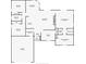 Floor plan of home including bedrooms, bathrooms, living room, kitchen, office, and garage at 7399 Skylark Dr, Spring Hill, FL 34606