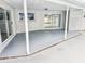 Covered patio with view of pool area at 8055 River Country Dr, Weeki Wachee, FL 34607