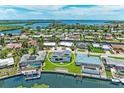 Bird's-eye view of waterfront home in a quiet neighborhood at 5111 Coral Blvd, Bradenton, FL 34210