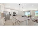 Modern kitchen with stainless steel appliances and an island at 11281 Beach Walk Ne Way, St Petersburg, FL 33716