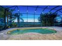 Screened-in pool and spa overlooking a golf course at 14717 Leopard Creek Pl, Lakewood Ranch, FL 34202