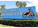 Pinebrook Ironwood Golf Club sign welcomes visitors at 4480 Ironwood Cir # 202A, Bradenton, FL 34209