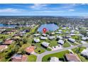 Wide aerial view of the property's location in a residential area at 449 Botticelli Dr # 449, Nokomis, FL 34275