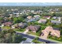 Residential area showcasing well-maintained homes with screened pools and lush green landscaping at 4918 Fallcrest Cir, Sarasota, FL 34233