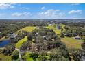 Aerial view of the property and surrounding landscape at 7146 Territory Ln, Sarasota, FL 34240