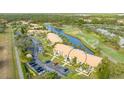 Aerial view showing condo building location and surrounding landscape at 4410 Weybridge # 91, Sarasota, FL 34235