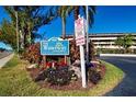 The Waterway condo community entrance sign and landscaping at 9604 Cortez W Rd # 225, Bradenton, FL 34210