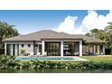 Stunning pool and patio overlooking a tranquil canal at 4644 Higel Ave, Sarasota, FL 34242