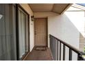 Condo entrance with private balcony at 5420 Swift Rd # 38, Sarasota, FL 34231