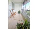 Enjoy your morning coffee on this serene balcony at 4705 5Th W St # 306, Bradenton, FL 34207