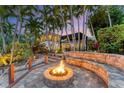 Relaxing outdoor fire pit area, perfect for entertaining at 1739 Shelburne Ln, Sarasota, FL 34231