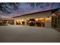 Spacious three-car garage with lift and ample storage at 4817 Ocean Blvd, Sarasota, FL 34242