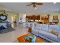 Spacious living room with hardwood floors and an open floor plan at 1035 Bradberry Dr, Nokomis, FL 34275