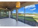 Relaxing screened patio overlooking golf course at 17825 Gawthrop Dr # 104, Bradenton, FL 34211