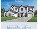 Two-story home with white siding, gray stucco, and a three-car garage at 2508 Waterfront Cir, Sarasota, FL 34240