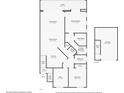 One-story floor plan, 2 bedrooms, 2 baths, and a garage at 7107 Cedar Hollow Cir, Bradenton, FL 34203