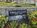 Tregate East condo community sign at 3983 Maceachen Blvd # 432, Sarasota, FL 34233