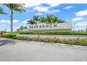 Skye Ranch community entrance sign in Sarasota at 9511 Tequila Sunrise Dr, Sarasota, FL 34241