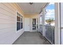 Private screened porch with access to unit at 4802 51St W St # 501, Bradenton, FL 34210