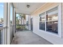 Private screened porch, perfect for relaxing and enjoying the outdoors at 4802 51St W St # 501, Bradenton, FL 34210