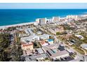 Aerial view of beachside property near the ocean at 709 Barcelona Ave # D & E, Venice, FL 34285