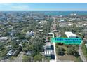 Coastal city aerial view showcasing a prime development opportunity at 1744 10Th St, Sarasota, FL 34236