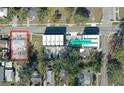 Aerial view showing a house and new development at 1744 10Th St, Sarasota, FL 34236