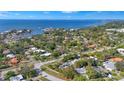 Aerial view of neighborhood near the water at 4810 Bay Shore Rd, Sarasota, FL 34234